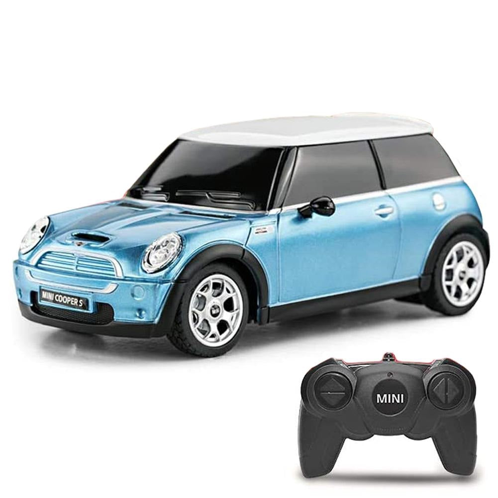 Mini Cooper S Radio Controlled Car 1:24 Scale Blue - Shop Toys At Gift Moments - 1