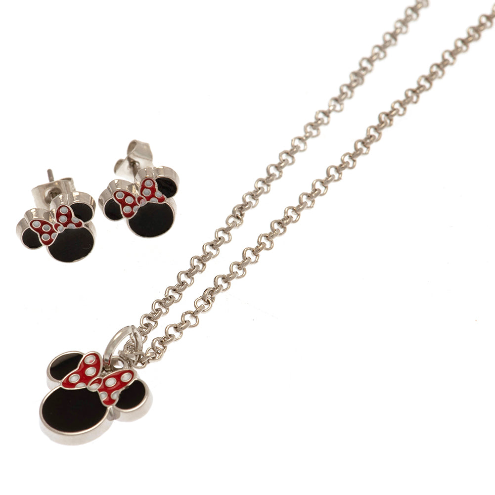 Minnie Mouse Fashion Jewellery Necklace & Earring Set: 1 - Jewellery By Mickey & Minnie Mouse