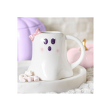 Miss Boo Ghost Shaped Mug with Bow: 6 - Mugs By Gift Moments