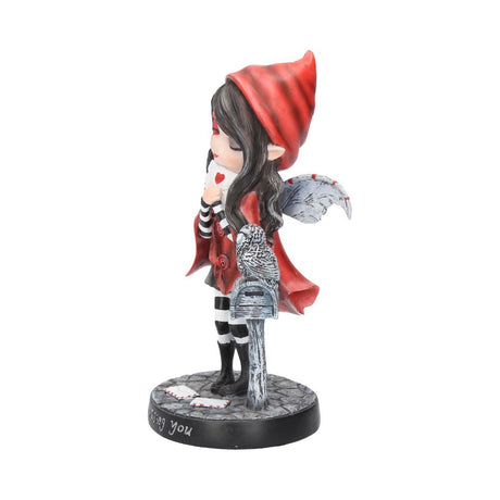 Missing You Red Hooded Fairy with Mailbox: 3 - Figurines Medium (15-29cm) By Gift Moments