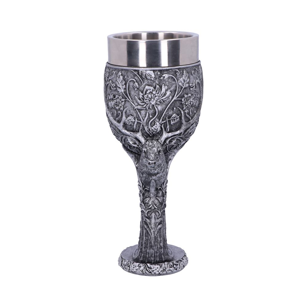 Monarch of the Glen Stags Head Goblet Wine Glass: 3 - Goblets & Chalices By NN Designs