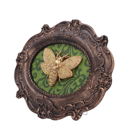 Moth Macabre Baroque Framed Death’s Head Moth Wall Plaque: 3 - Wall Hanging Sculptures By Gift Moments