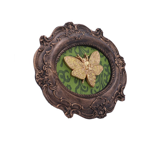 Moth Macabre Baroque Framed Death’s Head Moth Wall Plaque: 4 - Wall Hanging Sculptures By Gift Moments