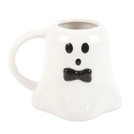 Mr Boo Ghost Mug with Bow Tie: 2 - Mugs By Gift Moments