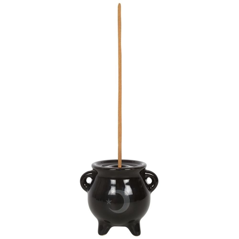 Mystical Moon Cauldron Ceramic Incense Holder: 2 - Incense Holders By Gift Moments