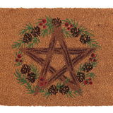 Natural Winter Solstice Pentagram Doormat: 3 - Doormats By Gift Moments