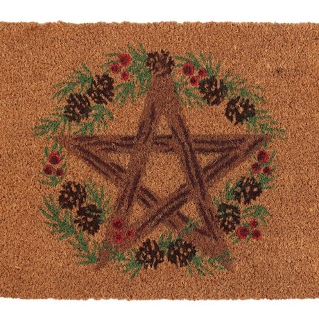 Natural Winter Solstice Pentagram Doormat: 3 - Doormats By Gift Moments