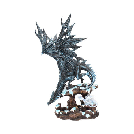 Nemesis Now Dragons Wisdom Black Ice 47cm: 2 Figurines Large (30 50cm) By Gift Moments