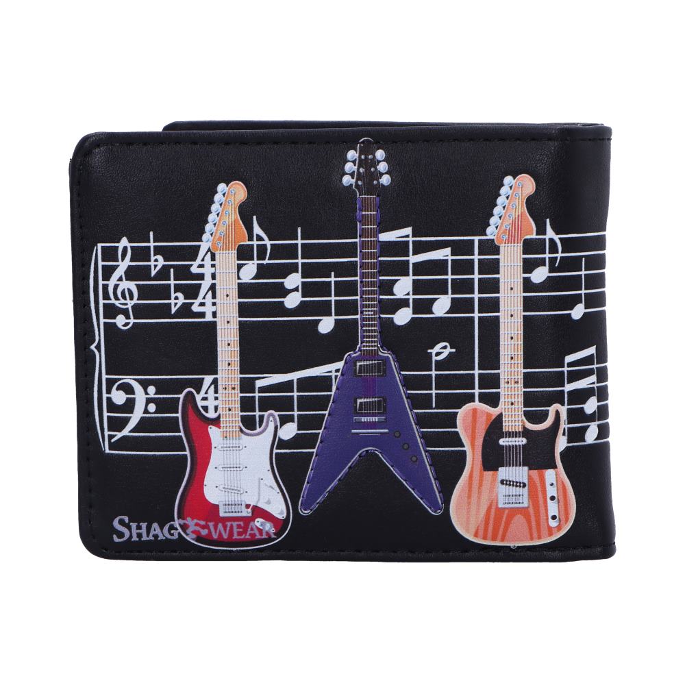 Nemesis Now Electric Guitars Embossed Music Wallet Black 11cm: 4 - Wallets By Gift Moments