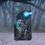 Nemesis Now Lisa Parker Guidance Wolf Pup Embossed Purse Turquoise 18.5cm: 1 - Purses By Lisa Parker