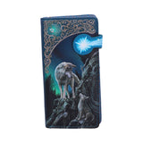 Nemesis Now Lisa Parker Guidance Wolf Pup Embossed Purse Turquoise 18.5cm: 2 - Purses By Lisa Parker