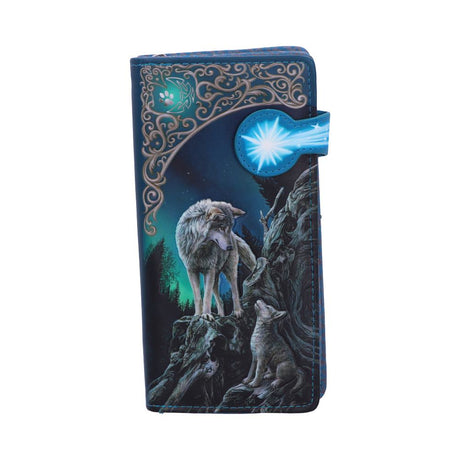 Nemesis Now Lisa Parker Guidance Wolf Pup Embossed Purse Turquoise 18.5cm: 2 - Purses By Lisa Parker