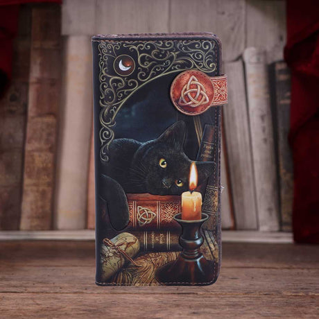 Nemesis Now Lisa Parker Witching Hour Cat Witch Purse Black 18.5cm: 1 - Purses By Lisa Parker