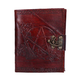 Nemesis Now Lockable Pentagram Leather Emboss Journal: 2 - Leather Journals By Gift Moments