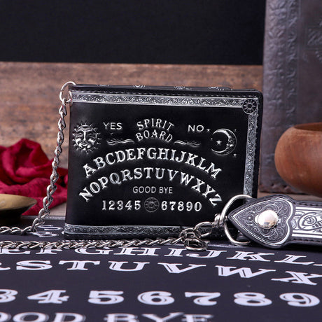 Nemesis Now Spirit Board Embossed Purse Ouija Wallet Black 18.5cm: 1 - Wallets By NN Designs
