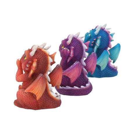 Nemesis Now Three Wise Dragonlings Figurines Dragon Ornaments: 4 - Figurines Small (Under 15cm) By NN Designs