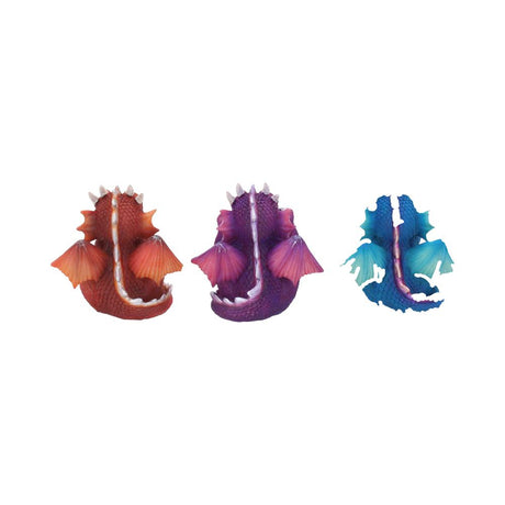 Nemesis Now Three Wise Dragonlings Figurines Dragon Ornaments: 5 - Figurines Small (Under 15cm) By NN Designs