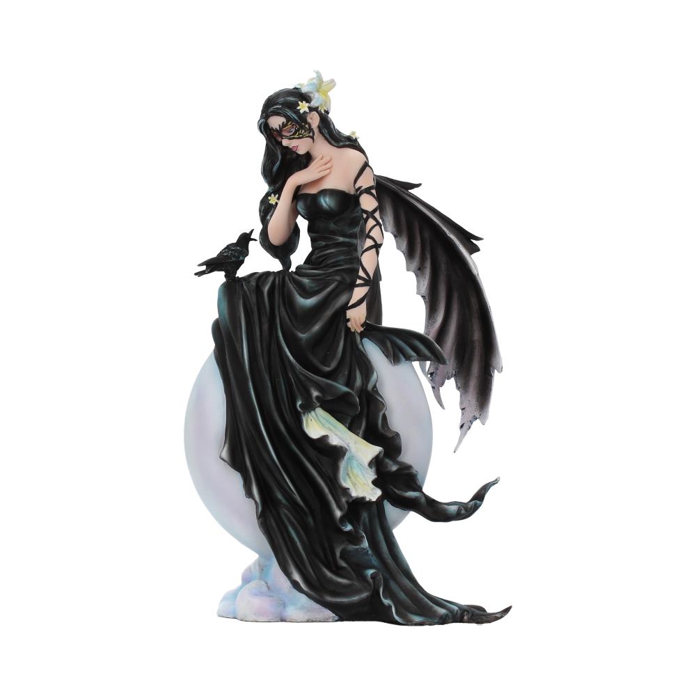 Nene Thomas Dark Skies Dark Moon Fairy and Raven Companion Figurine: 2 - Figures & Collectables By Nene Thomas