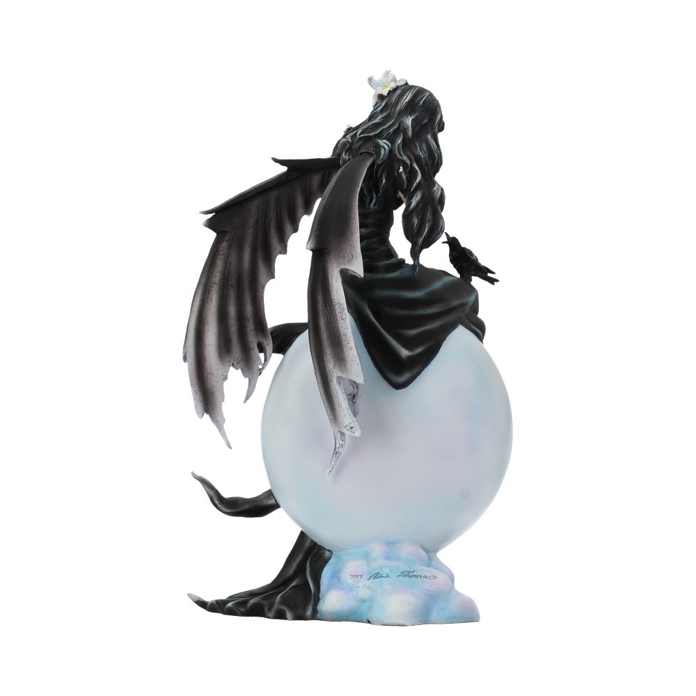 Nene Thomas Dark Skies Dark Moon Fairy and Raven Companion Figurine - Shop Figures & Collectables At Gift Moments - 5