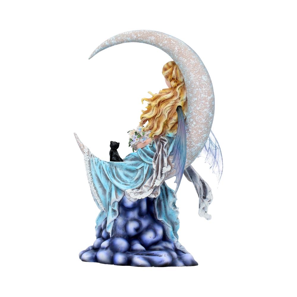 Nene Thomas Wind Moon Blue Crescent Moon Fairy and Cat Companion Figurine - Shop Figures & Collectables At Gift Moments