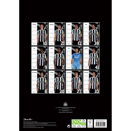 Newcastle United FC A3 Calendar 2026: 4 - Calendars By Newcastle United