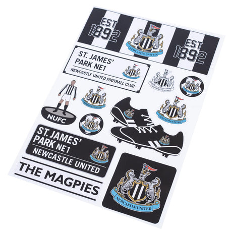 Newcastle United FC A4 Sticker Set: 2 Stickers By Newcastle United