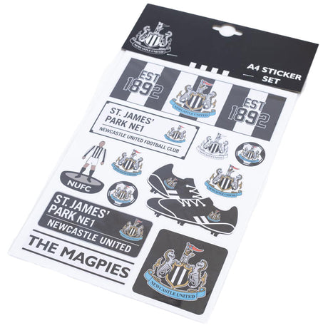 Newcastle United FC A4 Sticker Set: 3 Stickers By Newcastle United