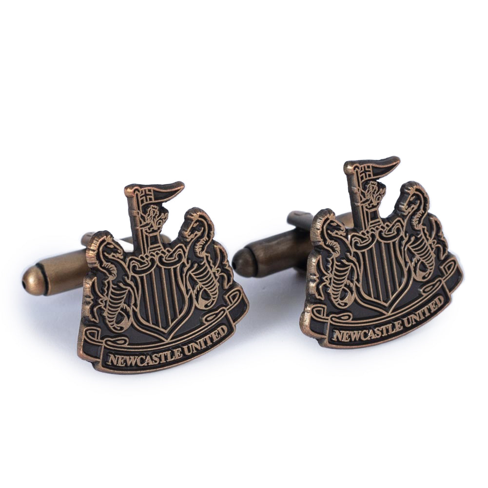 Newcastle United FC Antique Gold Cufflinks: 2 - Cufflinks & Tie Slides By Newcastle United