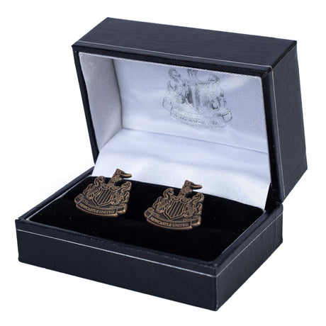 Newcastle United FC Antique Gold Cufflinks: 1 - Cufflinks & Tie Slides By Newcastle United