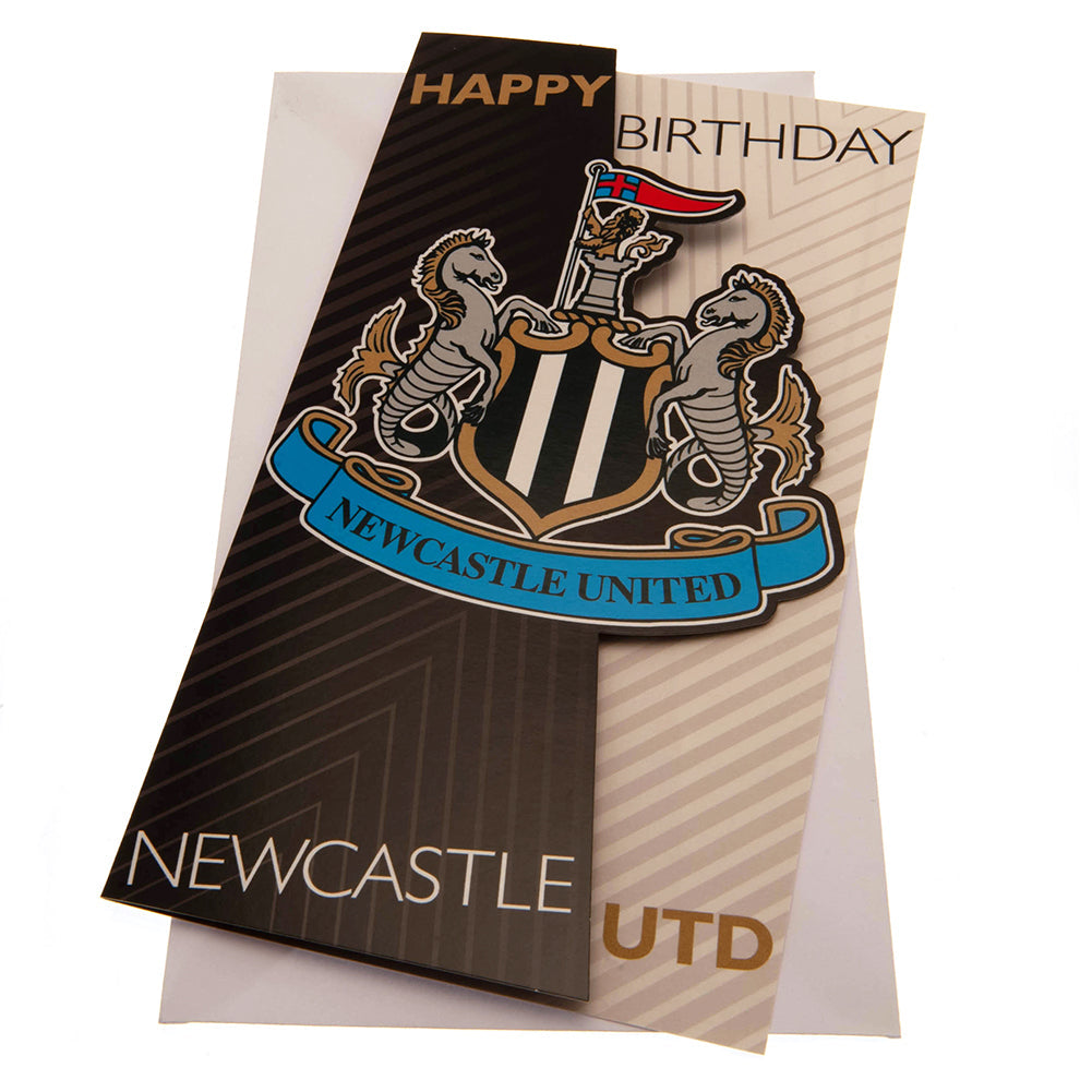 Newcastle United FC Crest Birthday Card: 1 - Greeting Cards By Newcastle United