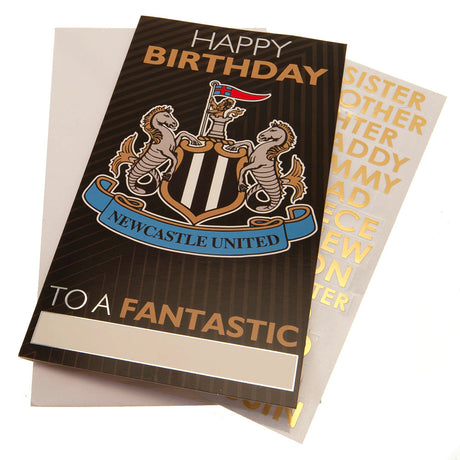 Newcastle United FC Personalised Birthday Card: 1 - Greeting Cards By Newcastle United