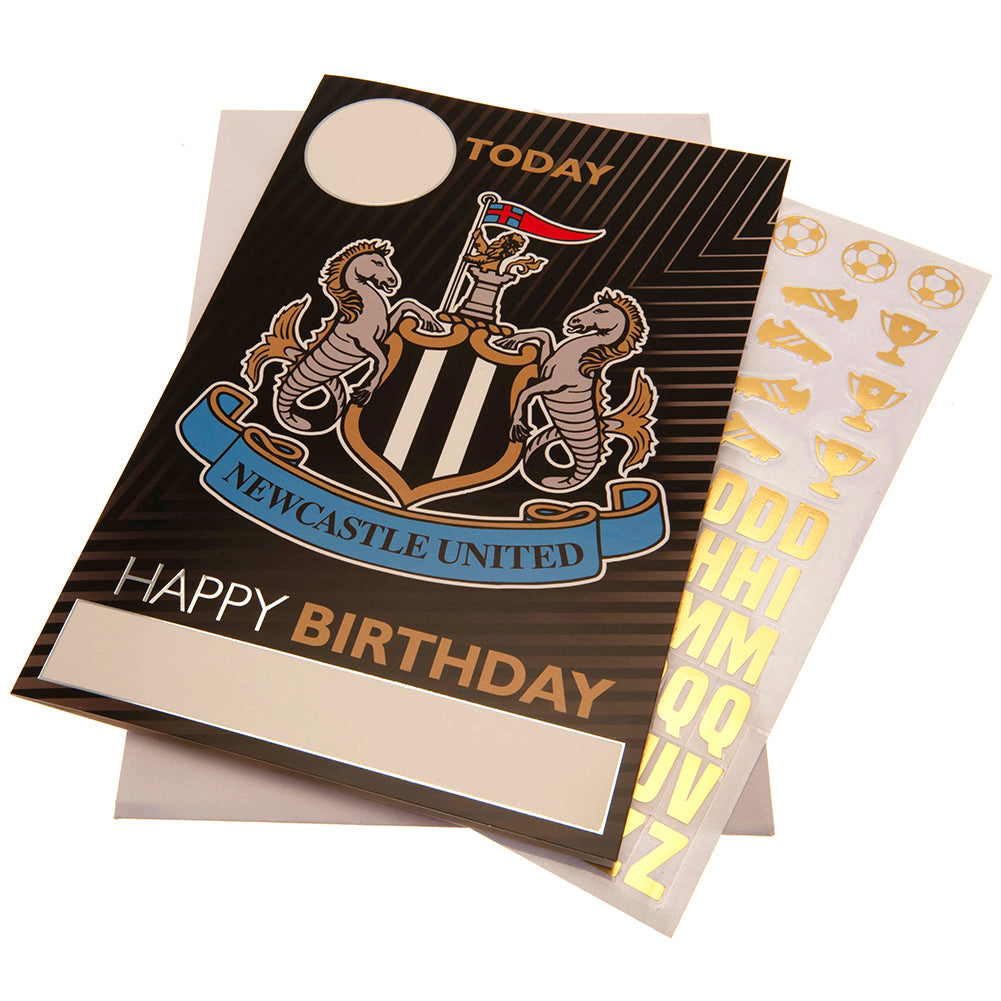 Newcastle United FC Birthday Card With Stickers: 1 - Greeting Cards By Newcastle United