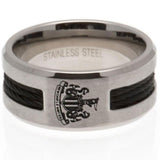 Newcastle United FC Black Inlay Ring Medium - Shop Jewellery At Gift Moments - 2