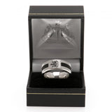 Newcastle United FC Black Inlay Ring Medium - Shop Jewellery At Gift Moments - 1
