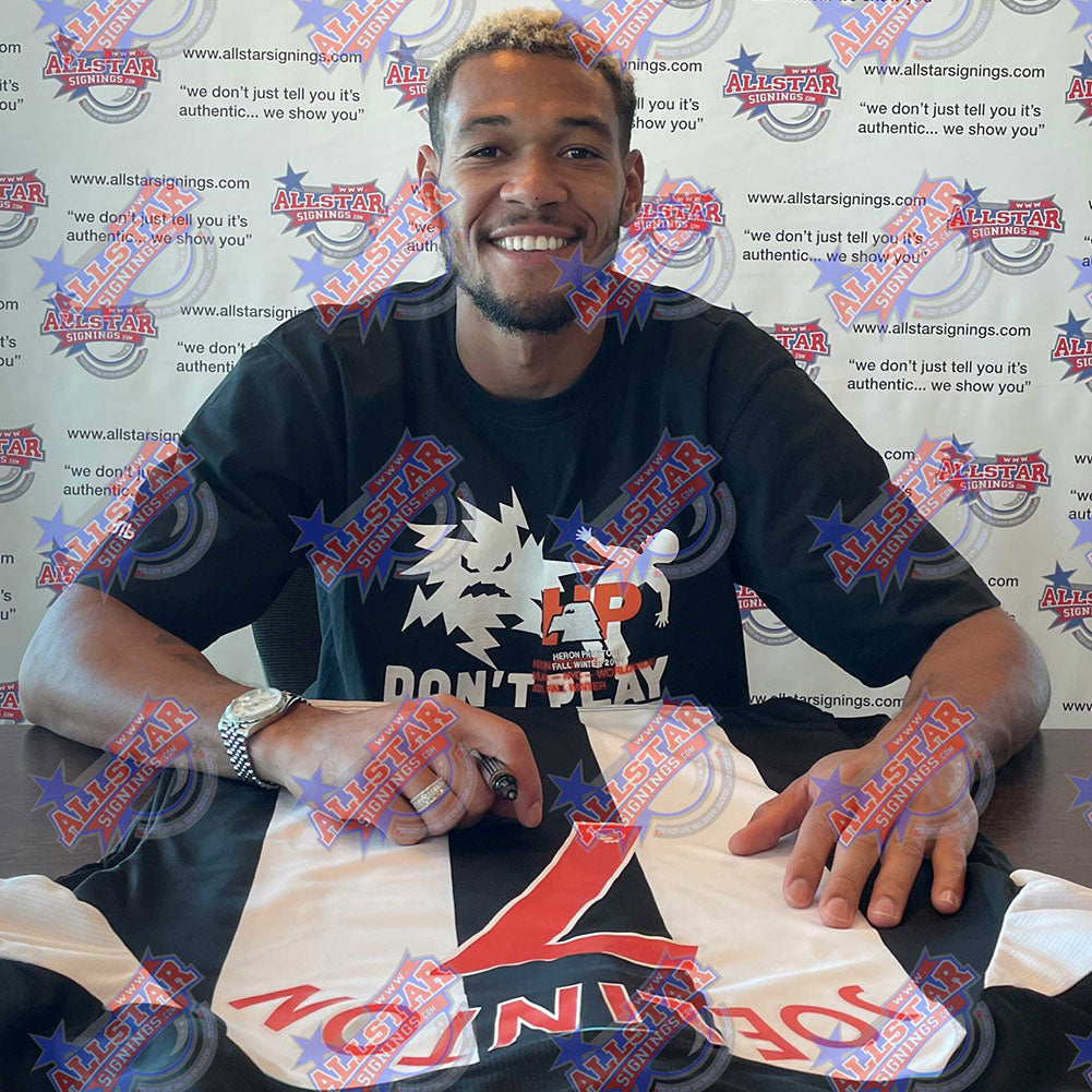 Newcastle United FC Bruno Guimaraes & Joelinton Signed Shirts (Dual Framed): 2 - Signed Memorabilia By Newcastle United