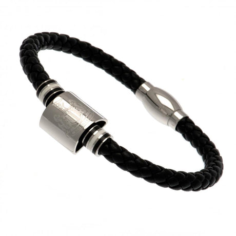 Newcastle United FC Colour Ring Leather Bracelet: 2 - Bracelets By Newcastle United