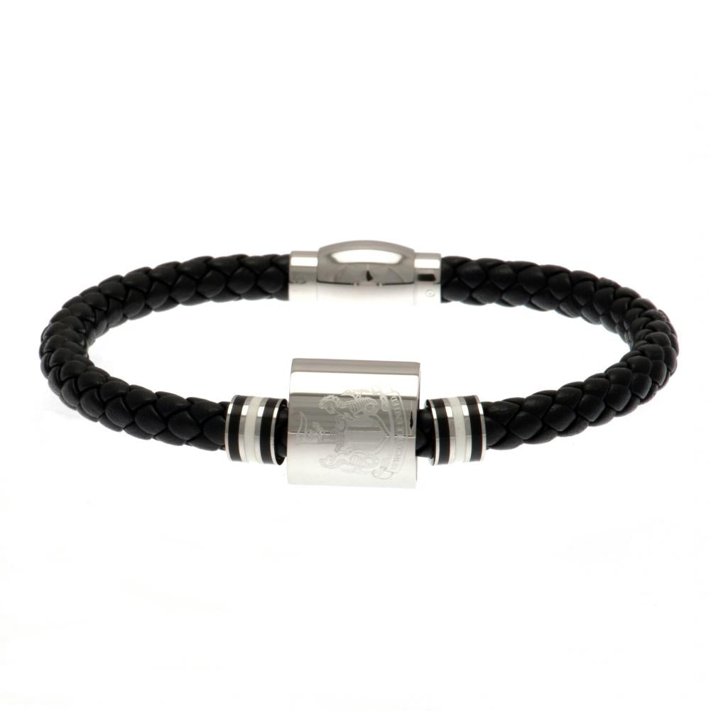 Newcastle United FC Colour Ring Leather Bracelet: 3 - Bracelets By Newcastle United