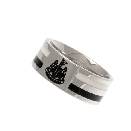 Newcastle United FC Colour Stripe Ring Large - Shop Jewellery At Gift Moments - 3
