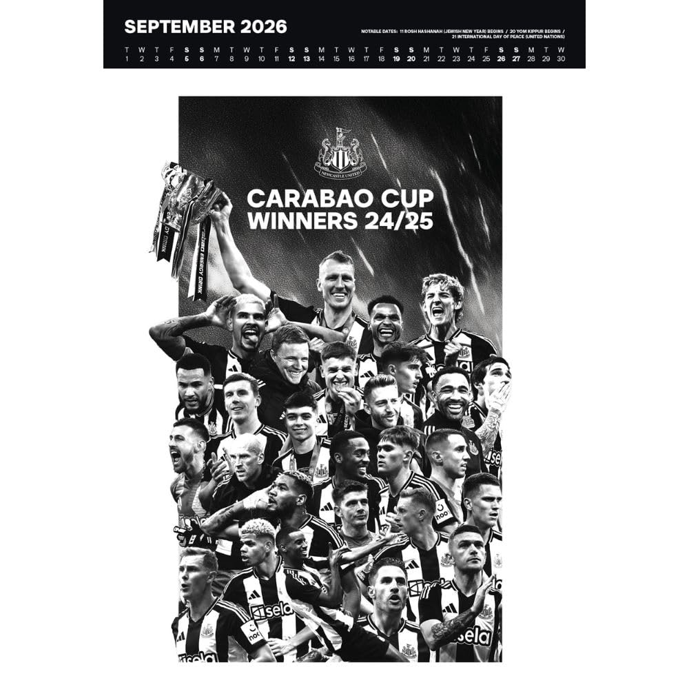 Newcastle United FC Deluxe Calendar 2026: 4 - Calendars By Newcastle United
