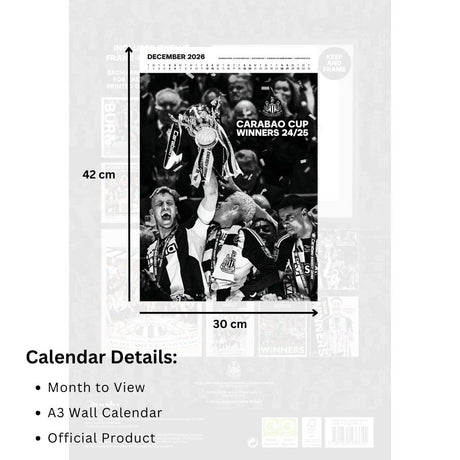 Newcastle United FC Deluxe Calendar 2026: 7 - Calendars By Newcastle United