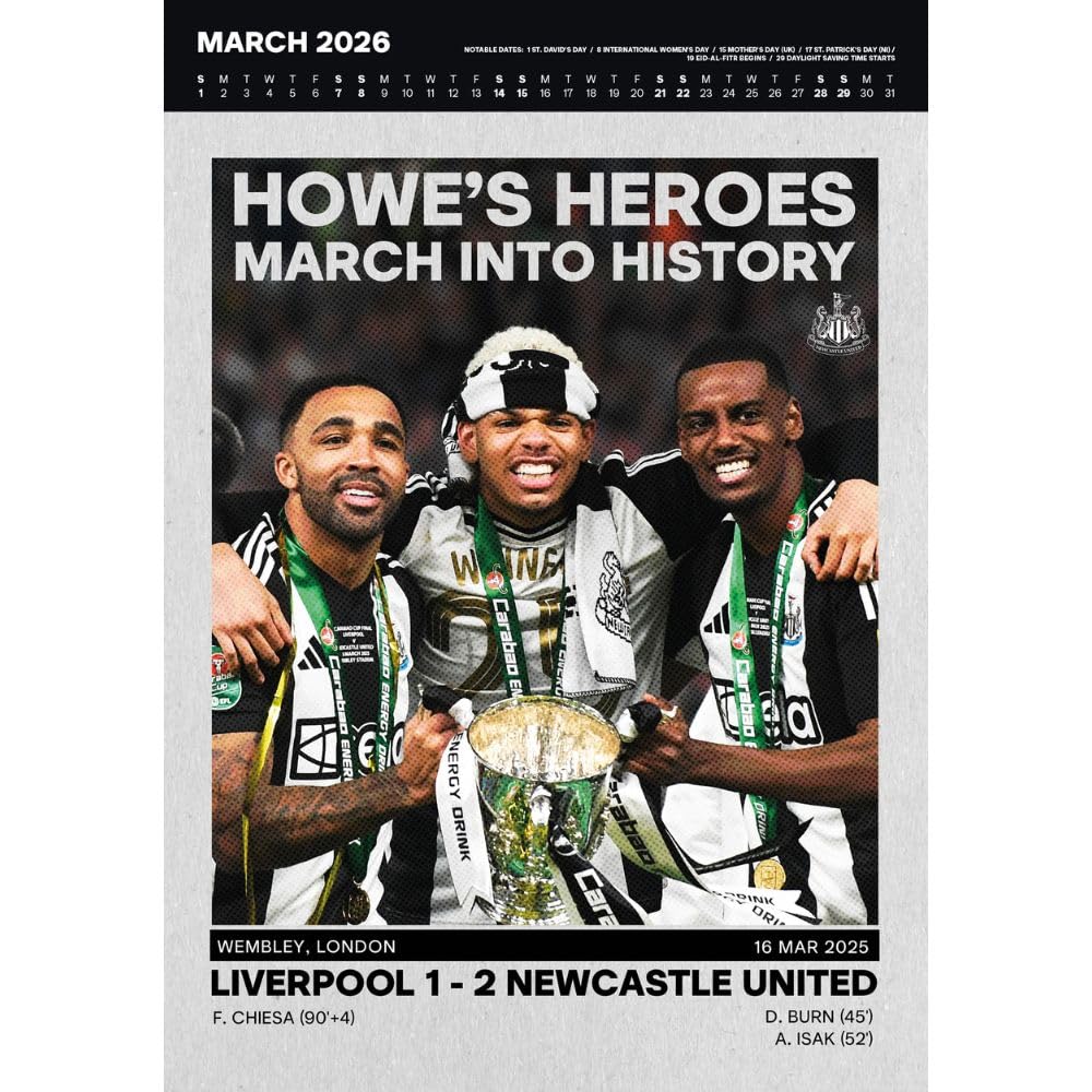 Newcastle United FC Deluxe Calendar 2026: 2 - Calendars By Newcastle United