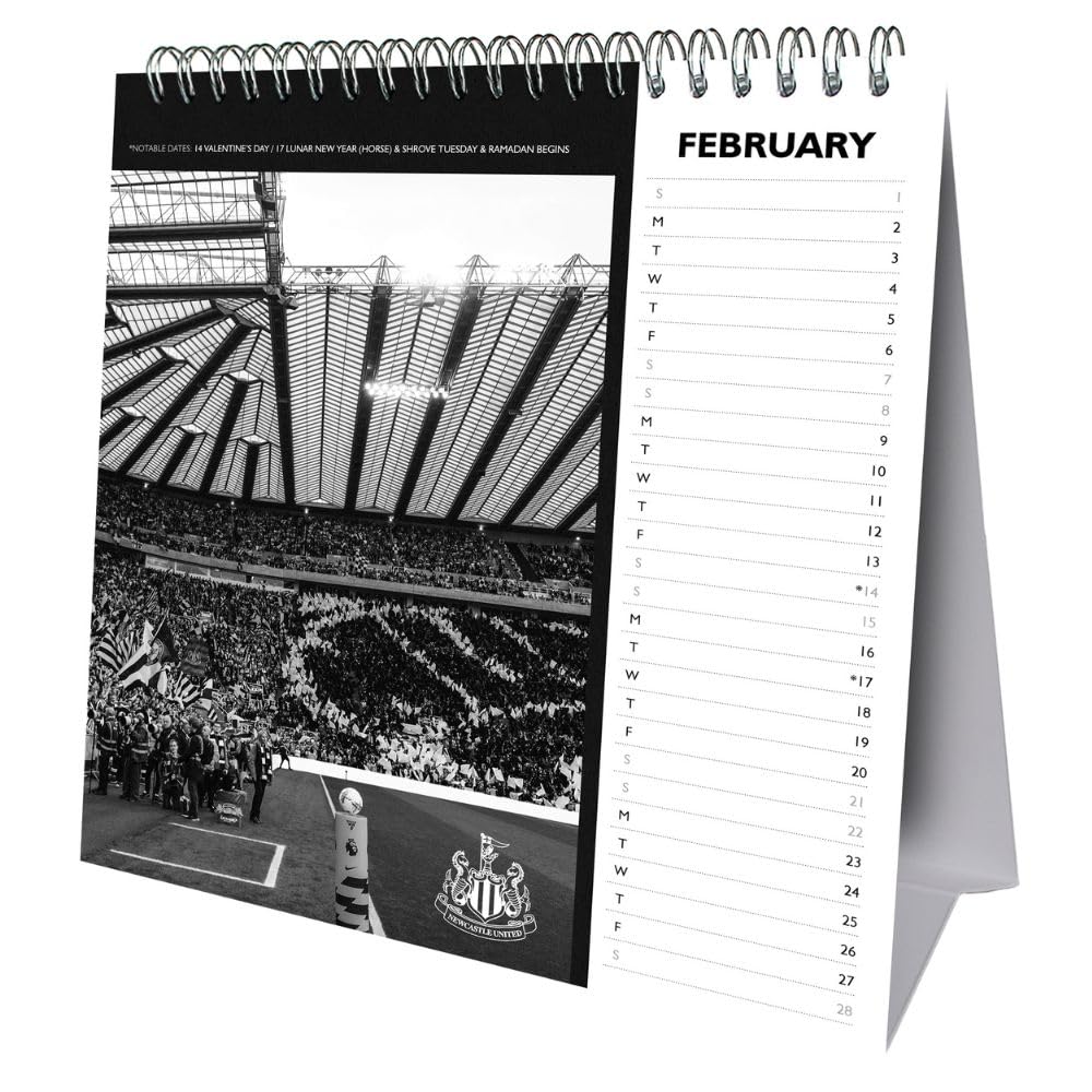 Newcastle United FC Desktop Calendar 2026: 2 - Calendars By Newcastle United