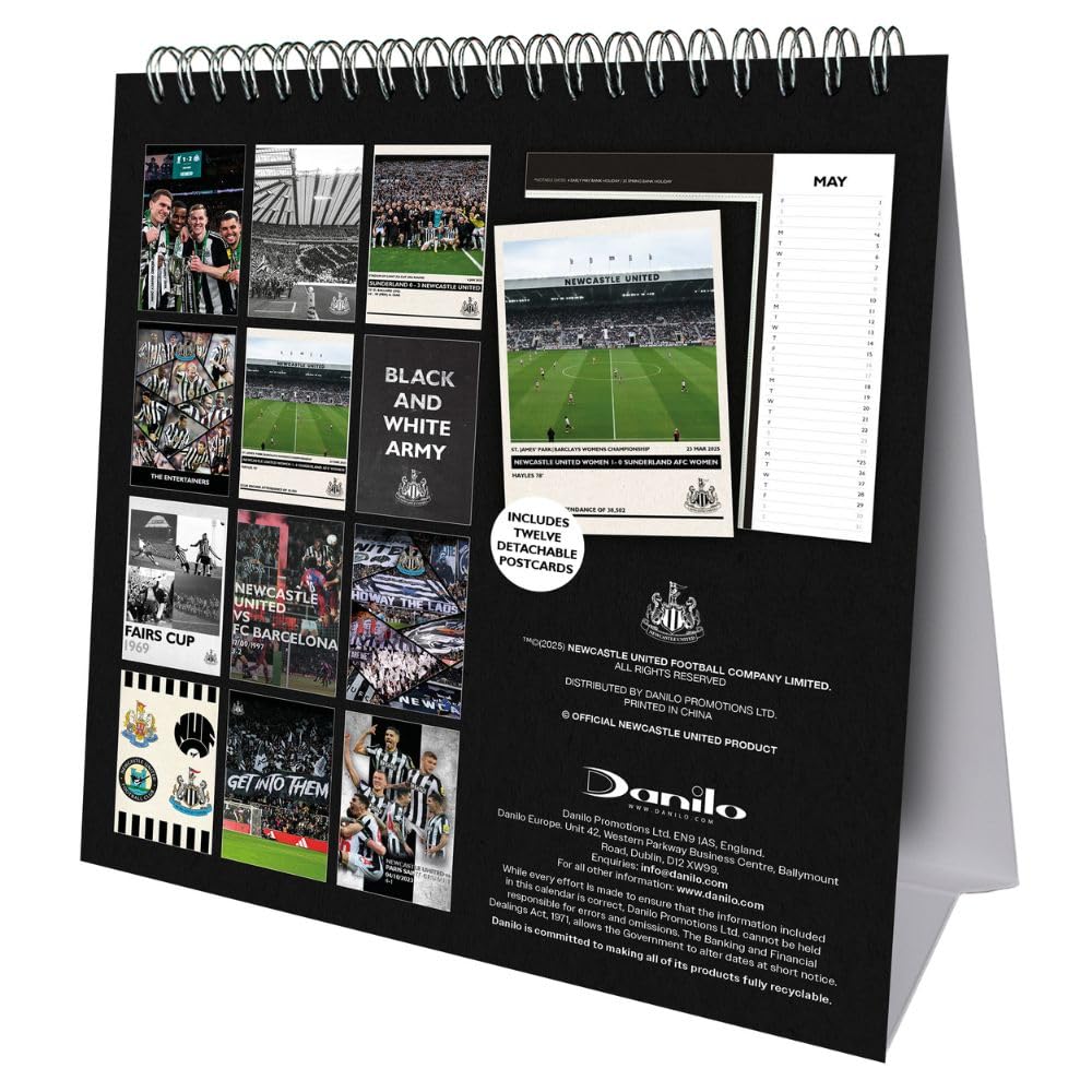 Newcastle United FC Desktop Calendar 2026: 3 - Calendars By Newcastle United