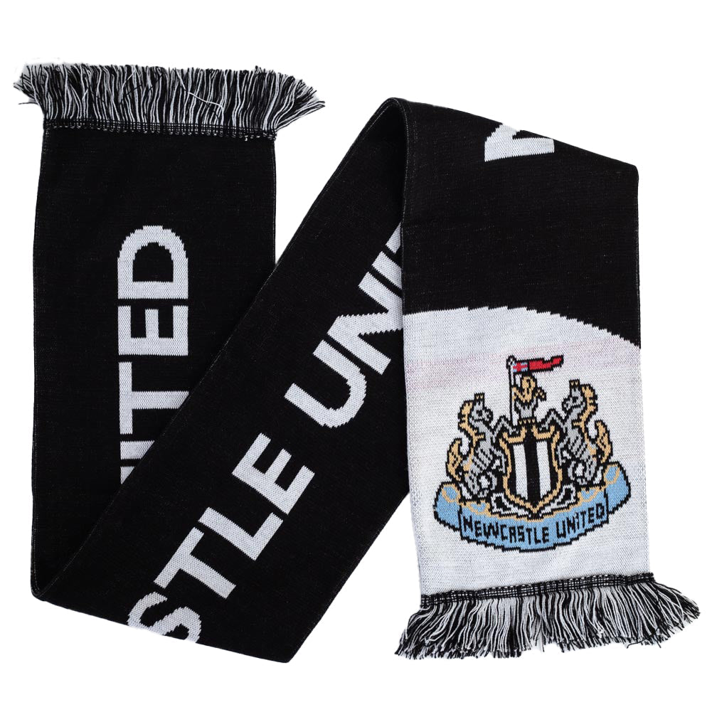 Newcastle United FC Diagonal Scarf: 2 Scarves By Newcastle United
