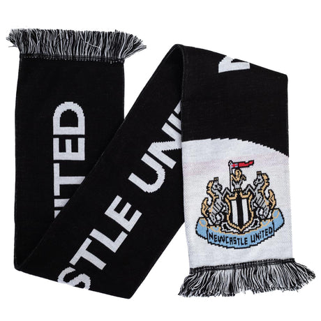 Newcastle United FC Diagonal Scarf: 2 Scarves By Newcastle United
