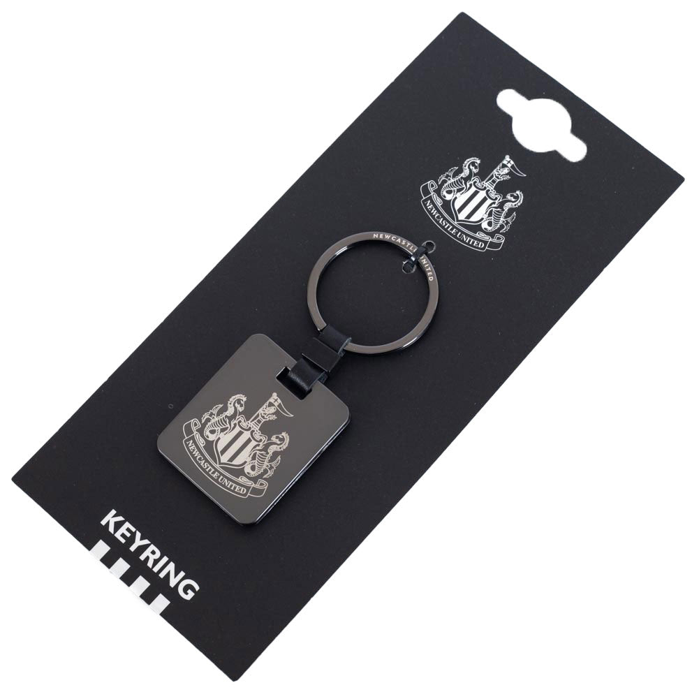 Newcastle United FC Galvanised Keyring: 4 Keyrings By Newcastle United