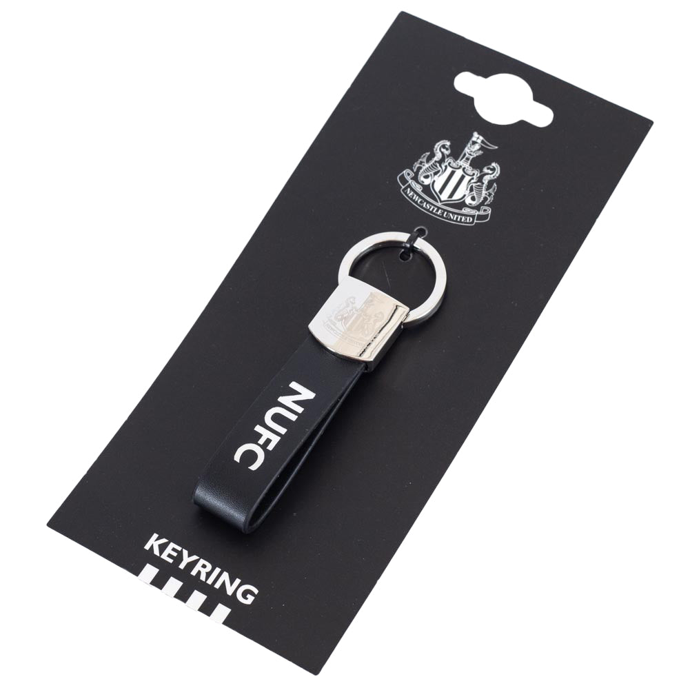 Newcastle United FC Leather Strap Keyring: 1 Keyrings By Newcastle United