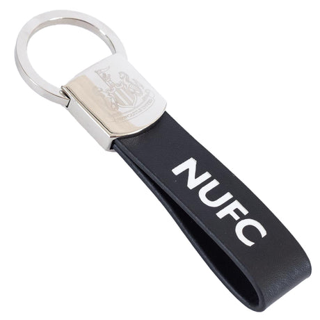 Newcastle United FC Leather Strap Keyring: 2 Keyrings By Newcastle United