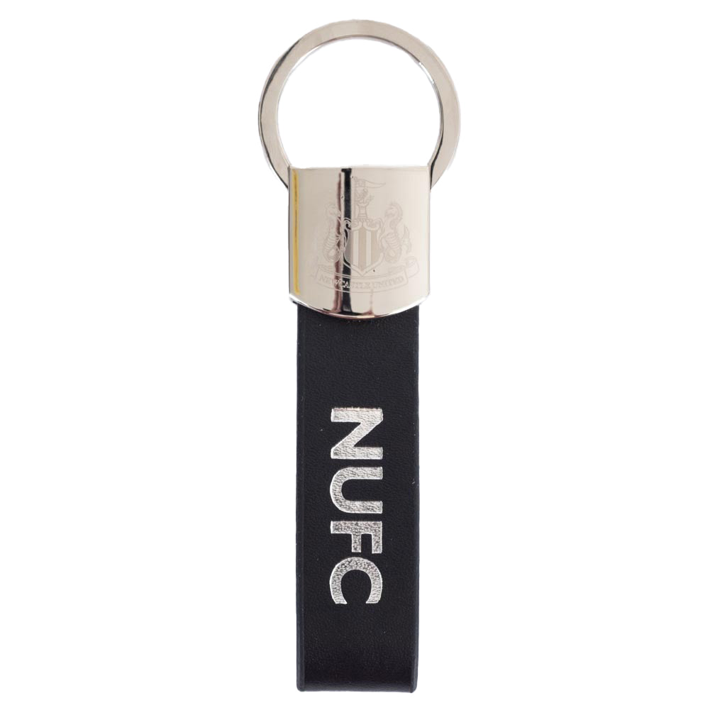 Newcastle United FC Leather Strap Keyring: 3 Keyrings By Newcastle United