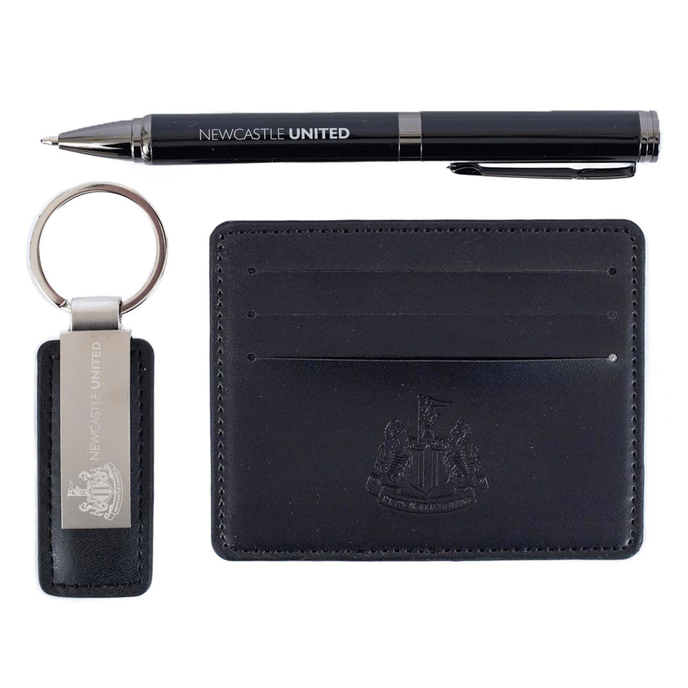 Newcastle United FC Leather Wallet Fob & Pen Set: 1 - Wallets By Newcastle United